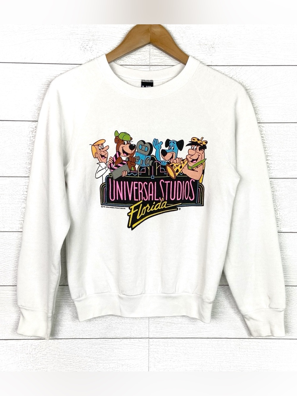 Vintage 1990 Universal Studios Florida Graphic Sweatshirt Medium Screen Stars